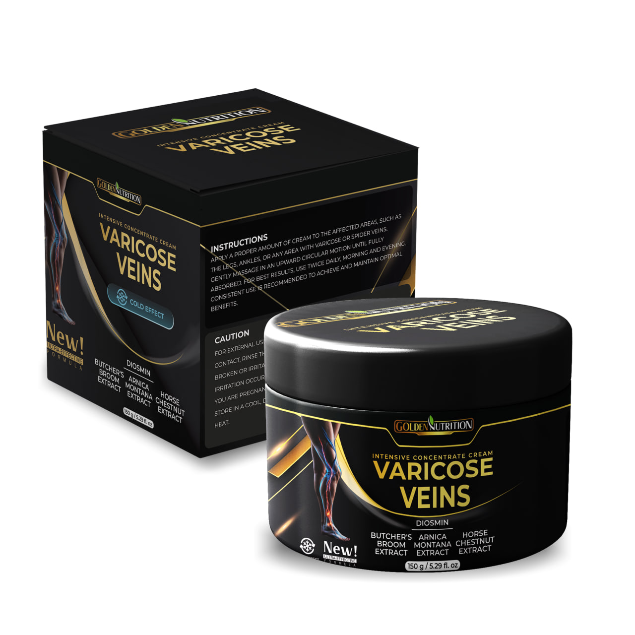 Golden Nutrition Varicose Vein Relief Cream